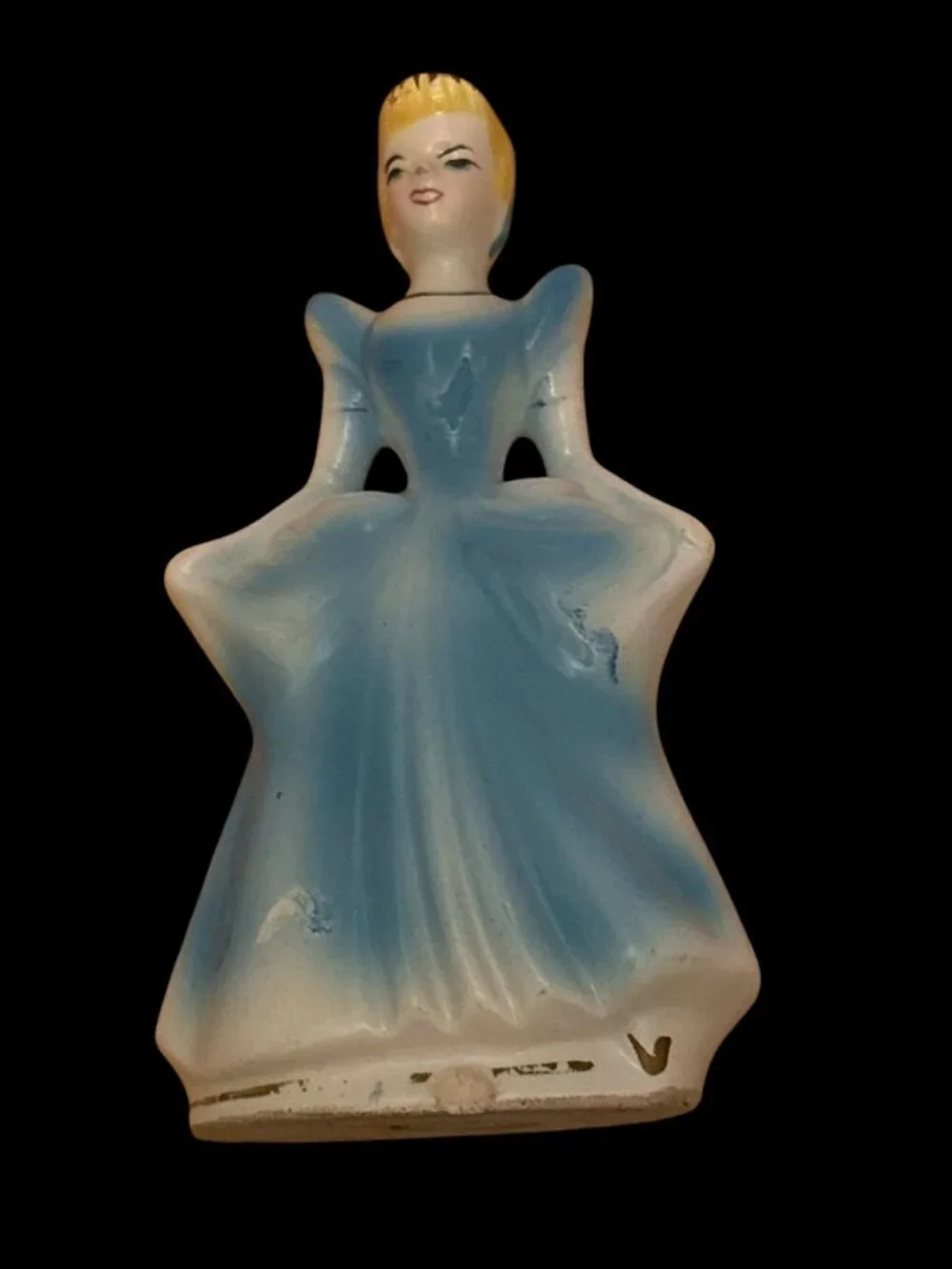 Vintage Disney Cinderella Porcelain Wales Figurine 1960s Valentines